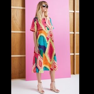 Gorman x Liz Payne multi color maxi cotton dress